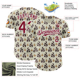 Custom White-Crimson Fire Flames Authentic Baseball Jersey