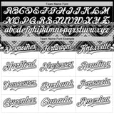 Custom White-Black Tribal Ethnic Authentic Baseball Jersey