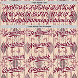 Custom City Cream Crimson-White Geometric Ethnic Authentic Baseball Jersey