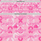 Custom Light Pink Pink-White Breast Cancer Awareness Pink Ribbon Authentic Baseball Jersey