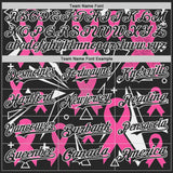 Custom Black Pink-White Breast Cancer Awareness Pink Ribbon Authentic Baseball Jersey