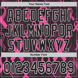 Custom Black Pink-White Breast Cancer Awareness Pink Ribbon Authentic Baseball Jersey