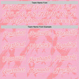 Custom Light Pink Medium Pink-White Breast Cancer Awareness Fight Pink Ribbon Authentic Baseball Jersey