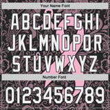 Custom Black White-Pink Breast Cancer Awareness Pink Ribbon Floral Authentic Baseball Jersey