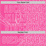 Custom Pink-White Breast Cancer Awareness Support Pink Ribbon Authentic Baseball Jersey