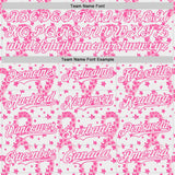 Custom White-Pink Breast Cancer Awareness Pink Ribbon Floral Authentic Baseball Jersey