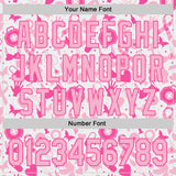 Custom White Light Pink-Pink Breast Cancer Awareness Support Pink Ribbon Authentic Baseball Jersey
