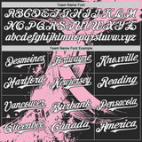 Custom Black White-Light Pink Breast Cancer Awareness Fight Pink Ribbon Authentic Baseball Jersey