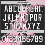Custom Black White-Light Pink Breast Cancer Awareness Fight Pink Ribbon Authentic Baseball Jersey
