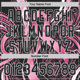 Custom Black Pink-White Breast Cancer Awareness Fight Pink Ribbon Authentic Baseball Jersey