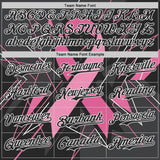 Custom Black Pink-White Breast Cancer Awareness Fight Pink Ribbon Authentic Baseball Jersey