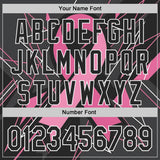 Custom Black Pink-White Breast Cancer Awareness Fight Pink Ribbon Authentic Baseball Jersey