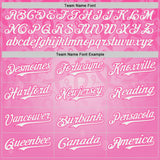 Custom Pink-White Breast Cancer Awareness Pink Ribbon Support Authentic Baseball Jersey