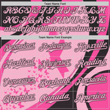 Custom Light Pink-Black Breast Cancer Awareness Pink Ribbon Butterfly Authentic Baseball Jersey