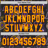 Custom Black Gold Purple-Red Burning Man Paisley Bandana Rave Authentic Baseball Jersey