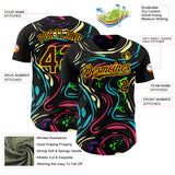 Custom Black Brown-Gold Burning Man Trippy Fluid Liquid Authentic Baseball Jersey