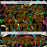 Custom Black Brown-Gold Burning Man Trippy Fluid Liquid Authentic Baseball Jersey