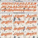 Custom White-Orange Burning Man Paisley Bandana Rave Authentic Baseball Jersey