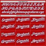 Custom Red Royal Pinstripe-White American Flag Brush Stroke Stars & Stripes Two Tone Authentic Baseball Jersey