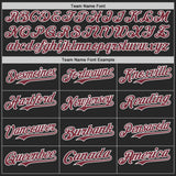 Custom Black USA Flag Camo White-Burgundy Gradient Digital Camouflage Stars & Stripes Two Tone Authentic Baseball Jersey