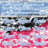 Custom Tie Dye Light Blue White Yellow-Pink Watercolor Cloud Splatter Hockey Lace Neck Jersey