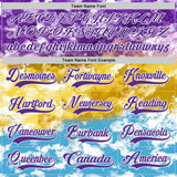Custom Tie Dye Purple White Yellow-Sky Blue Watercolor Cloud Splatter Hockey Lace Neck Jersey