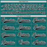 Custom Teal Black-White Leopard Print Checkered Stripe Lace Neck Hockey Jersey