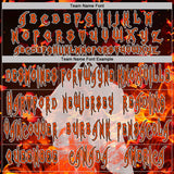 Custom Black Orange-White Halloween Flaming Pumpkins And Ghost Pullover Sweatshirt Hoodie
