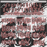 Custom Black White-Red Spooky Halloween Pumpkins And Skull Splatter Pullover Sweatshirt Hoodie