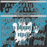 Custom Black Panther Blue-White Spooky Halloween Ghost Splatter Pullover Sweatshirt Hoodie
