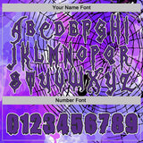 Custom Purple Black-White Halloween Spider Web Pullover Sweatshirt Hoodie
