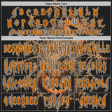 Custom Black Bay Orange-White Spooky Halloween Spider Web Ande Pumpkin Pullover Sweatshirt Hoodie