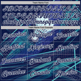 Custom Navy Shadow Blue-White Speed Badminton Performance T-Shirt