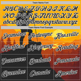 Custom Yellow Black-White Mountain Climbing Performance T-Shirt