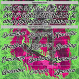 Custom Pink Black Green-White Skateboard Gothic Performance T-Shirt