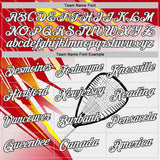 Custom White Red Yellow-Black Paddleboard Performance T-Shirt