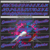 Custom Black Blue-Pink Table Tennis Splash Ink Performance T-Shirt