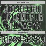 Custom Green Black-White Inline Skating Performance T-Shirt