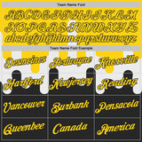 Custom Stitched Yellow Black-White Color Block Dripping Paint Pullover Sweatshirt Hoodie