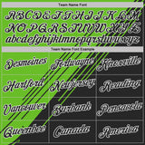 Custom Stitched Aurora Green Black-White Color Block Split Speed Stripes Pullover Sweatshirt Hoodie