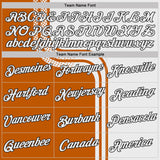 Custom Stitched Texas Orange White-Black Color Block Split Speed Stripes Pullover Sweatshirt Hoodie