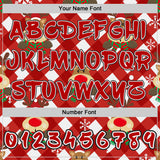 Custom Red White-Black Christmas Reindeer Plaid Snowflakes Pullover Sweatshirt Hoodie