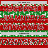 Custom Red Grass Green White-Black Christmas Tree Fair Isle Reindeer Pullover Sweatshirt Hoodie