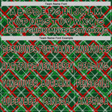 Custom Green Red-White Christmas Plaid Checkered Pattern Pullover Sweatshirt Hoodie