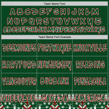 Custom Green White Red-Black Christmas Tree Fair Isle Reindeer Pullover Sweatshirt Hoodie