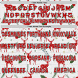 Custom White Red-Black Ugly Christmas Sweater Reindeer Pullover Sweatshirt Hoodie