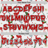 Custom White Red-Black Ugly Christmas Sweater Reindeer Pullover Sweatshirt Hoodie