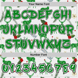 Custom White Grass Green-Black Ugly Christmas Sweater Reindeer Pullover Sweatshirt Hoodie