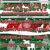 Custom Green Red White-Black Ugly Christmas Sweater Reindeer Pullover Sweatshirt Hoodie