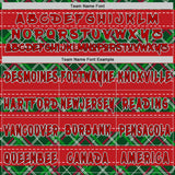 Custom Red Green Black-White Christmas Plaid Checkered Pattern Pullover Sweatshirt Hoodie